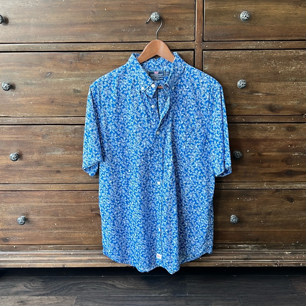 Vineyard Vines Slim Fit Murray Short Sleeve Button Down